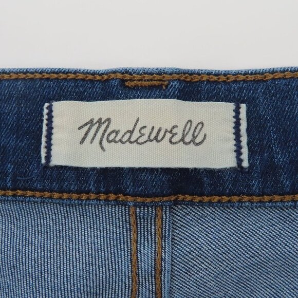 Madewell Women 32 10in High Rise Skinny Blue Denim Jeans Cotton Blend Pockets - Picture 6 of 11